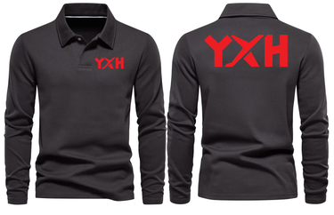 YXH AIRPORT LONG SLEEVE POLO